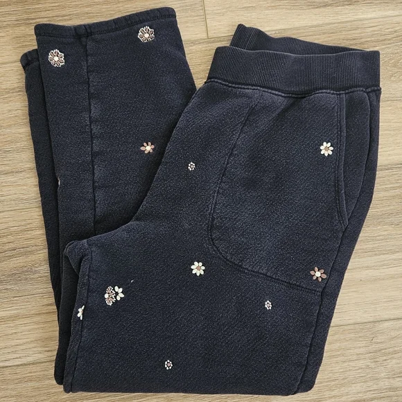 MWL Airyterry Floral Embroidered Tapered Sweatpants: Stitched-Pocket Edition M - Picture 5 of 10
